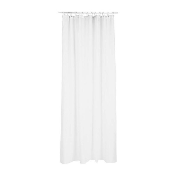 Cortina de Duche 5five Simply Smart Branco Poliéster 180 x 200 cm
