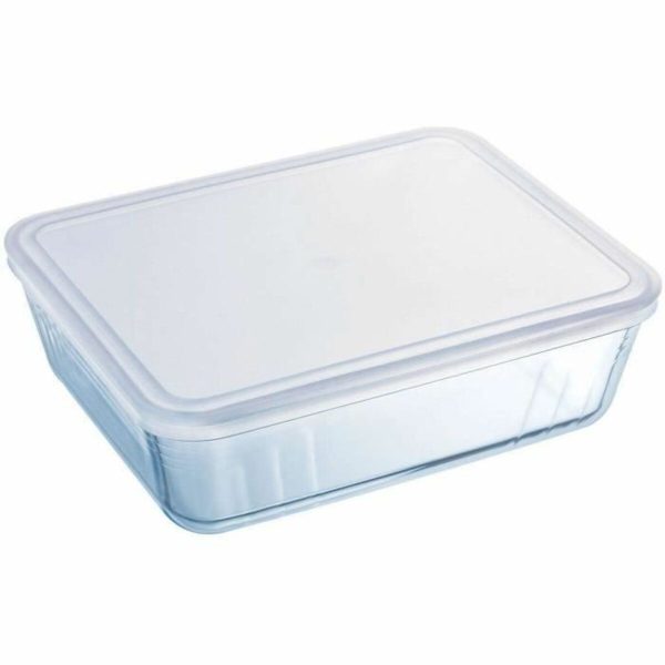 Recipiente para Conservar Alimentos Pyrex Branco Transparente Retangular 1,5 L